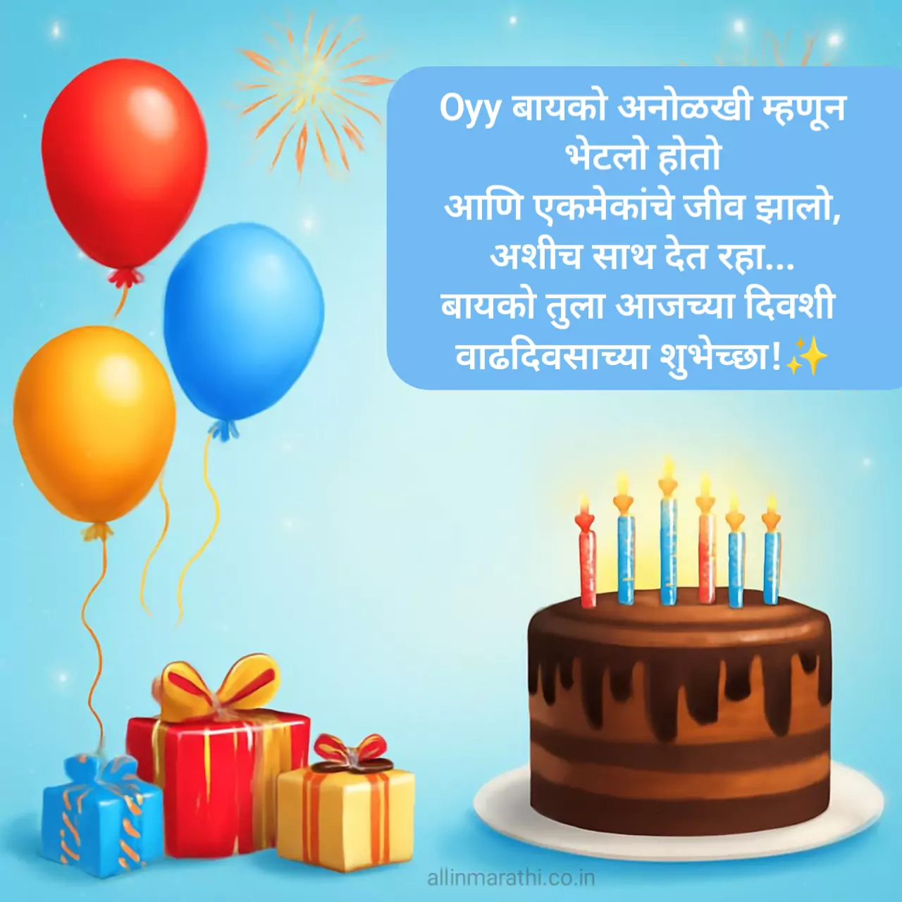 Wife birthday wishes in marathi